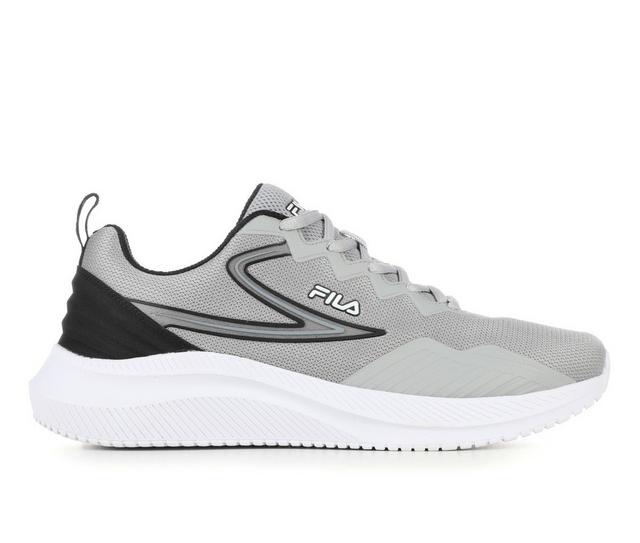 Men's Fila Memory Primo-Forza Running Shoes in Grey/Blk/White color