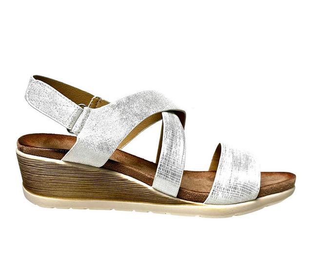 Women's CLOUD90 Panama Wedge Sandals in White color