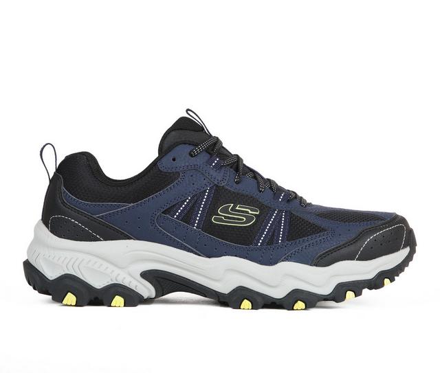 Men's Skechers Stamina At Trail Running Shoes in Navy/Black color