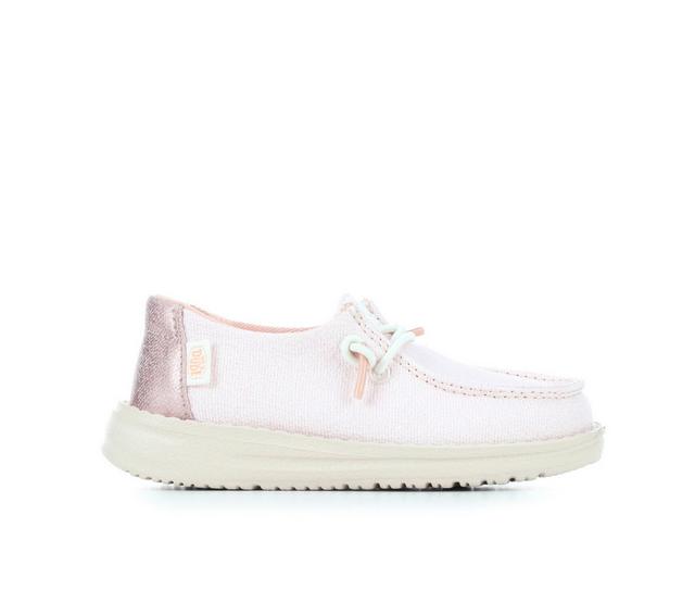 Girls' HEYDUDE Toddler Wendy Sugar Shine Casual Shoes in Pink color