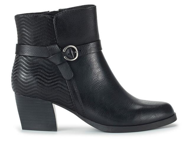 Women's Baretraps Linda Heeled Booties in Black color