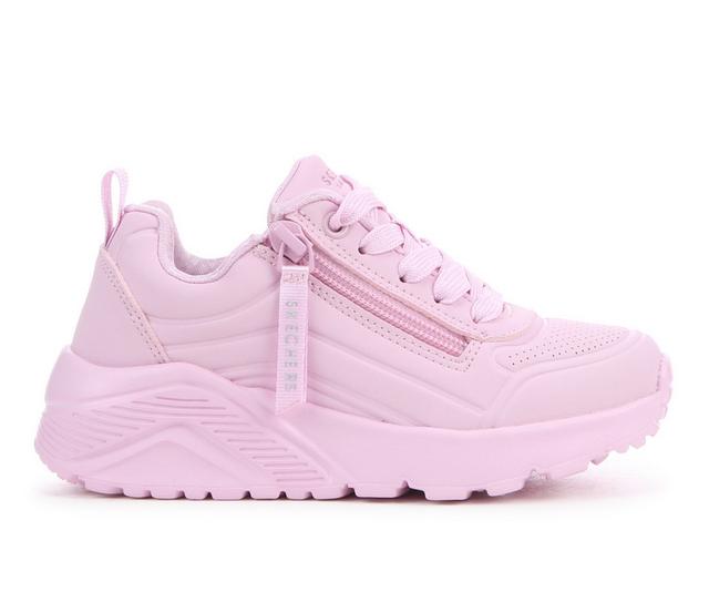 Girls' Skechers Street Uno Lite Easy Zip in Light Pink color