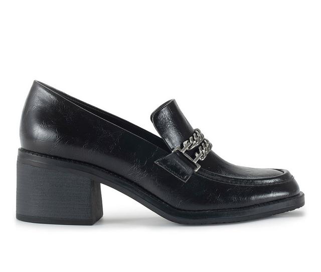 Women's Baretraps Athena Loafer Heels in Black color