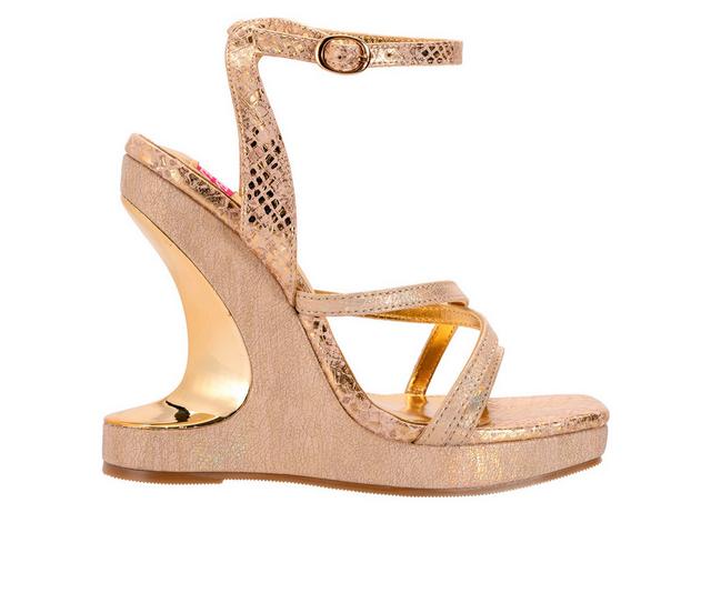 Women's Ashley Kahen Mamamia Wedge Sandals in Gold color