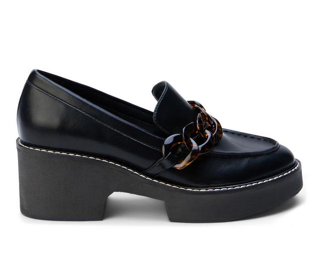 Women's Coconuts by Matisse Louie Heeled Loafers in Black color