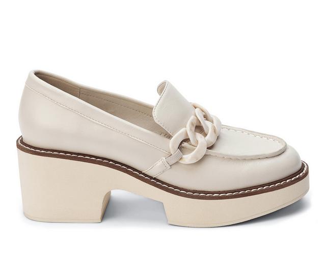 Women's Coconuts by Matisse Louie Heeled Loafers in Bone color