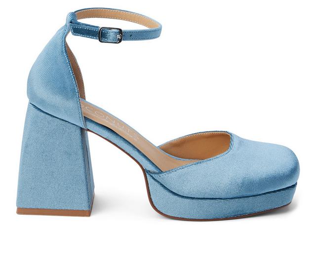 Women's Coconuts by Matisse Misha Pumps in Slate Blue Vlvt color