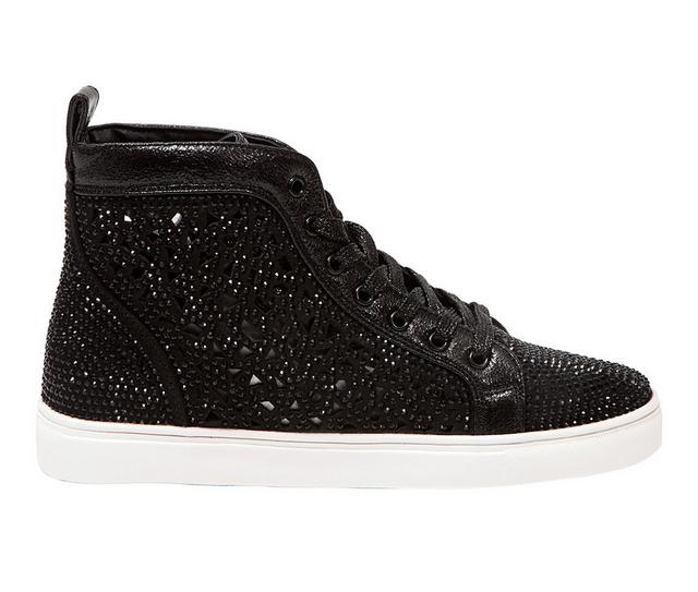 Women's Lady Couture New York High Top Fashion Sneakers in Black color