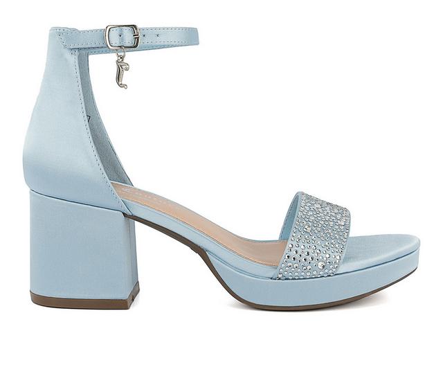 Women's Juicy Nelly Dress Sandals in Light Blue color