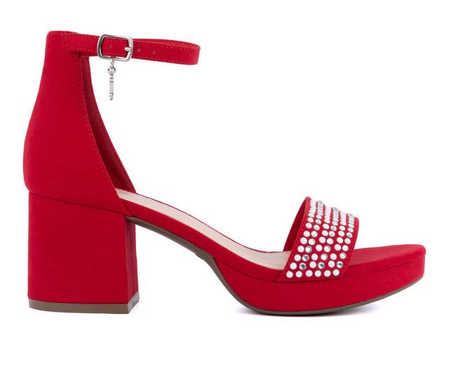 Women's Juicy Nelly Dress Sandals in Red color