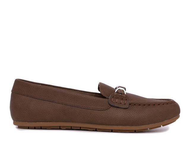 Women's Nautica Kini Loafers in DK Taupe color
