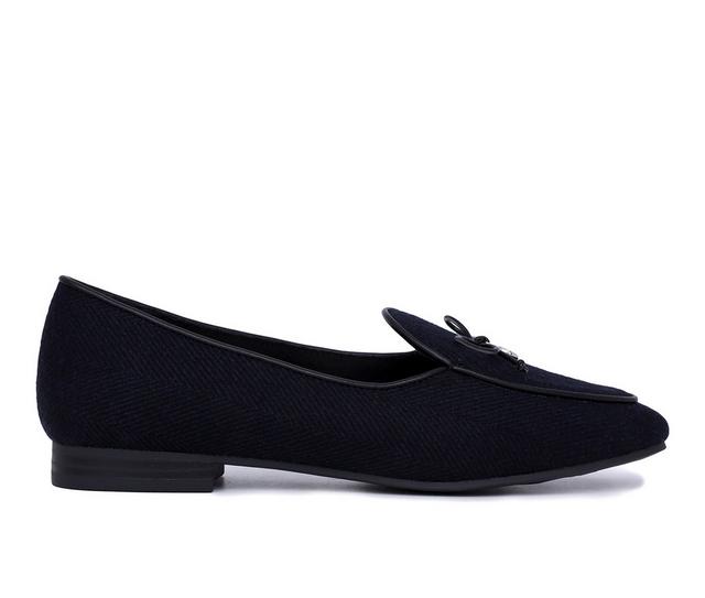 Women's Nautica Kelline Loafers in Black/Navy color
