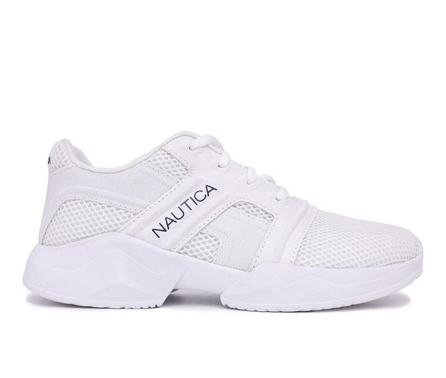 Women's Nautica Kailah Fashion Sneakers in White color