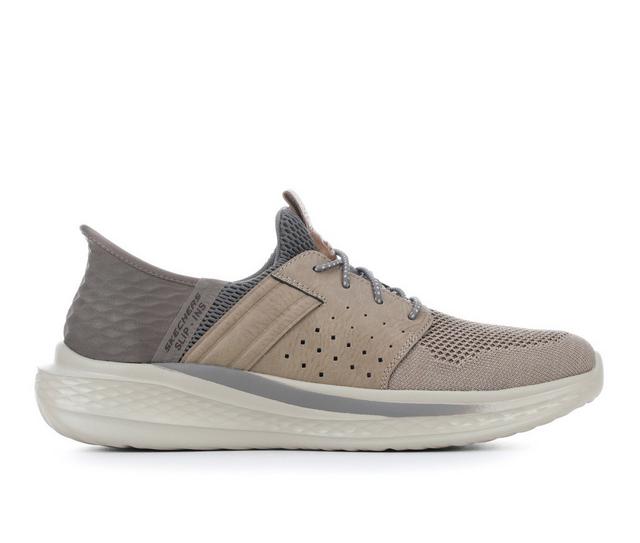 Men's Skechers 210811 Slade-Ocon Casual Shoes in Taupe color