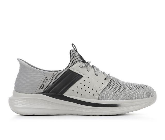 Men's Skechers 210811 Slade-Ocon Casual Shoes in Grey color