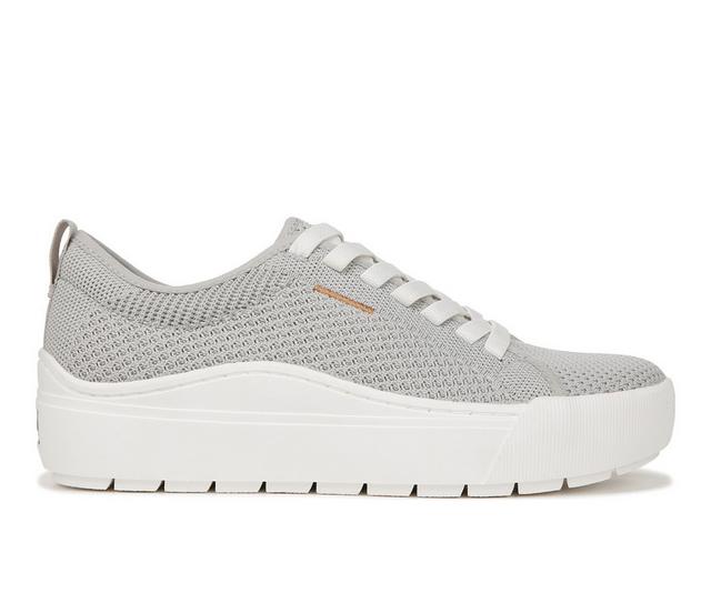 Women's Dr. Scholls Time Off Knit Platform Sneakers in Vapor Grey color