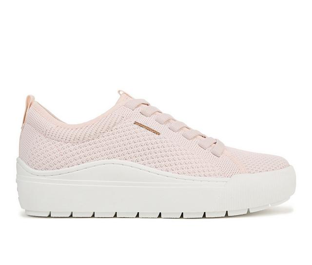 Women's Dr. Scholls Time Off Knit Platform Sneakers in Petal Pink color