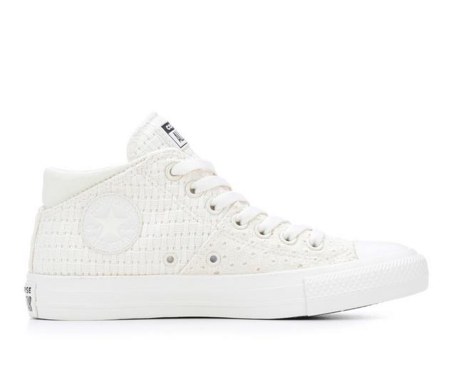 Women's Converse Chuck Taylor All Star Madison Mid MM Sneakers in Egret/Vntge Wht color