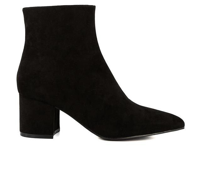 Women's Sugar Nightlife Heeled Booties in Black color