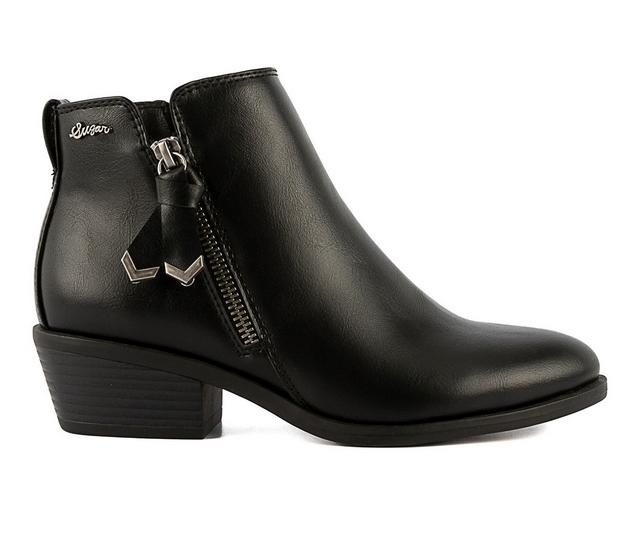 Women's Sugar Etcher Ankle Booties in Black color