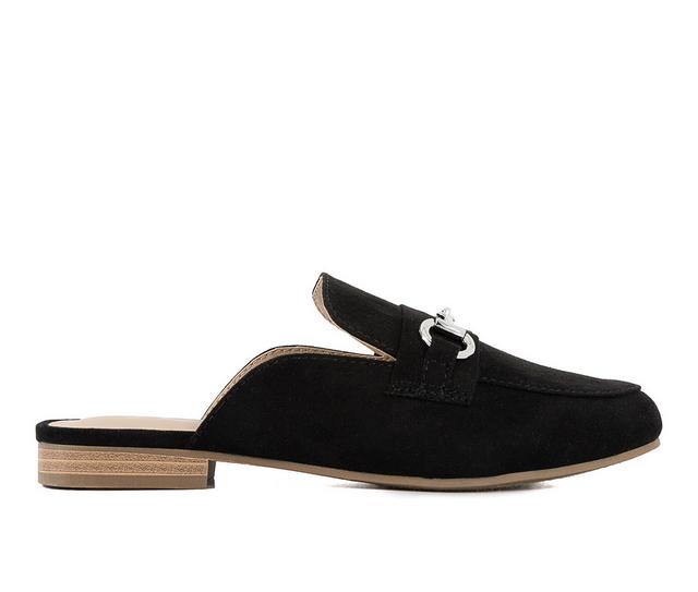 Women's Sugar Beckette Mules in Black Microsue color