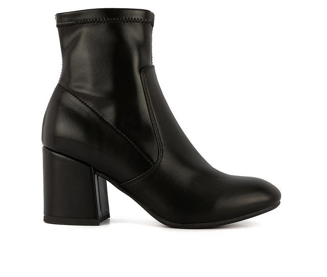 Women's Sugar Kep Heeled Ankle Booties in Black Smooth color