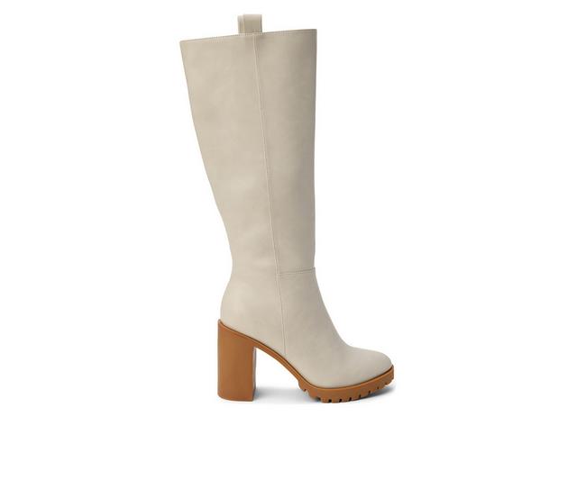 Women's Coconuts by Matisse Andersen Knee High Heeled Boots in Stone color