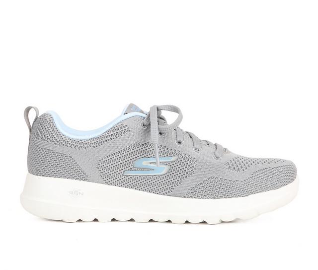 Women's Skechers Go Go Walk Joy Walking Shoes in Grey/Blue color