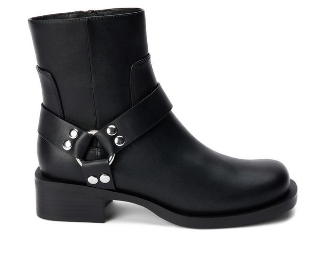Women's Coconuts by Matisse Mac Moto Boots in Black color