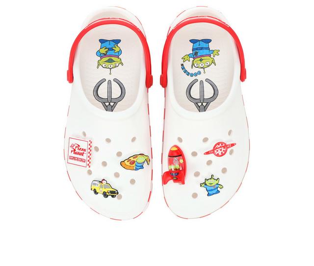 Adults' Crocs Toy Story Pizza Planet Off Court Clogs in White color