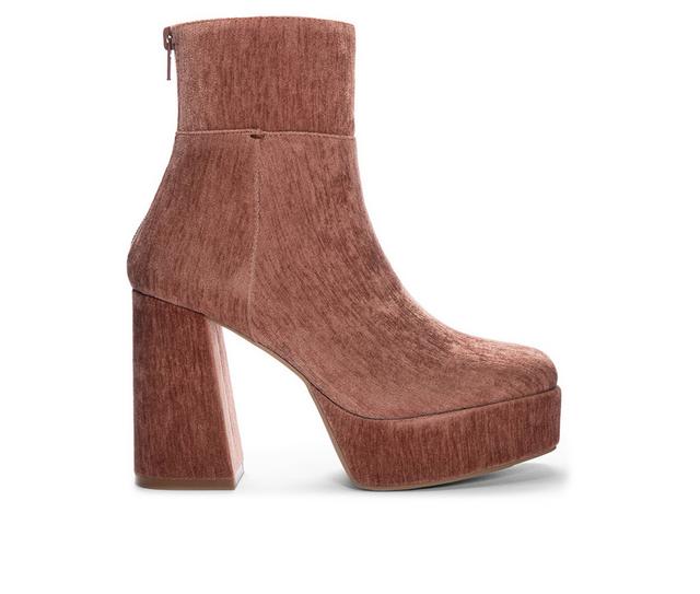 Women's Chinese Laundry Norra Platform Booties in Rose color