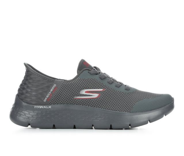 Men's Skechers Go Walk Flex Slip-in Sneakers in Grey/Grey color