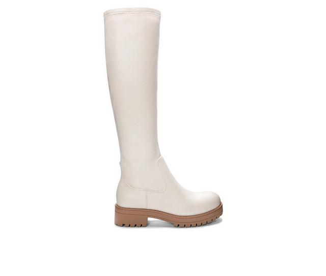Women's Dirty Laundry Veelo Knee High Boots in Cream color