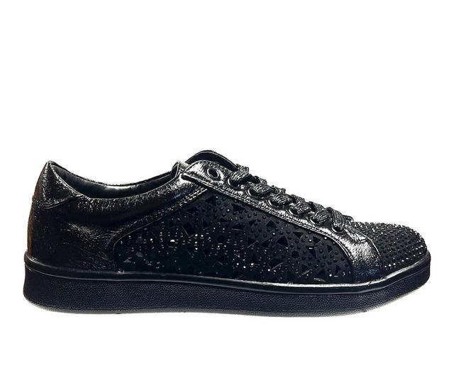 Women's Lady Couture Paris Fashion Sneakers in Black color