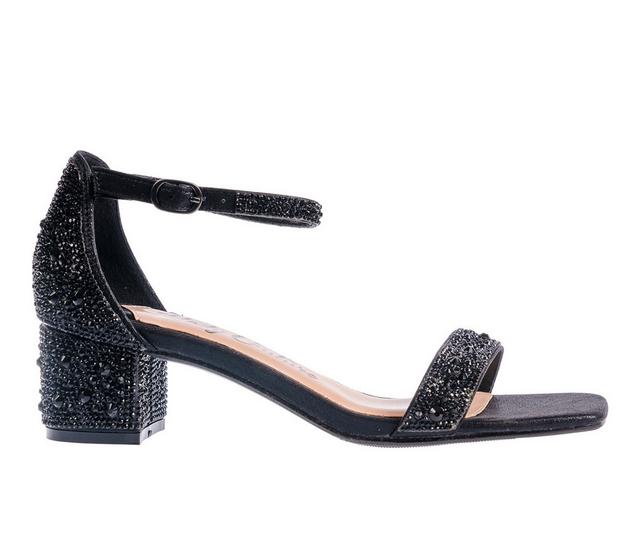 Women's Lady Couture Dazzle Dress Sandals in Black color