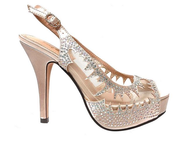 Women's Lady Couture Dream Platform Dress Sandals in Champagne color