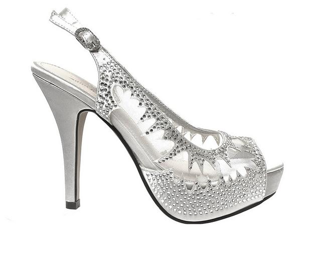 Women's Lady Couture Dream Platform Dress Sandals in Silver color