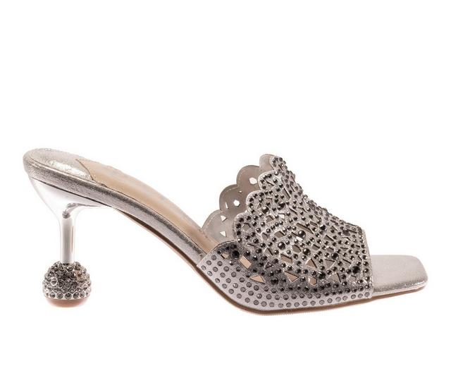 Women's Lady Couture Fairy Dress Sandals in Silver color