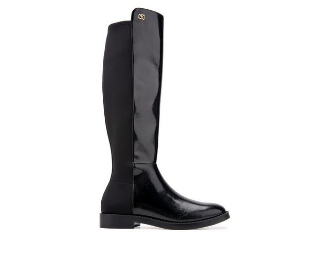 Women's Aerosoles Trapani Knee High Boots in Black Patent color