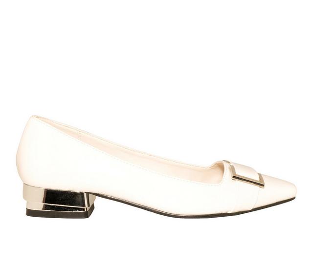 Women's Ninety Union Dove Flats in White color