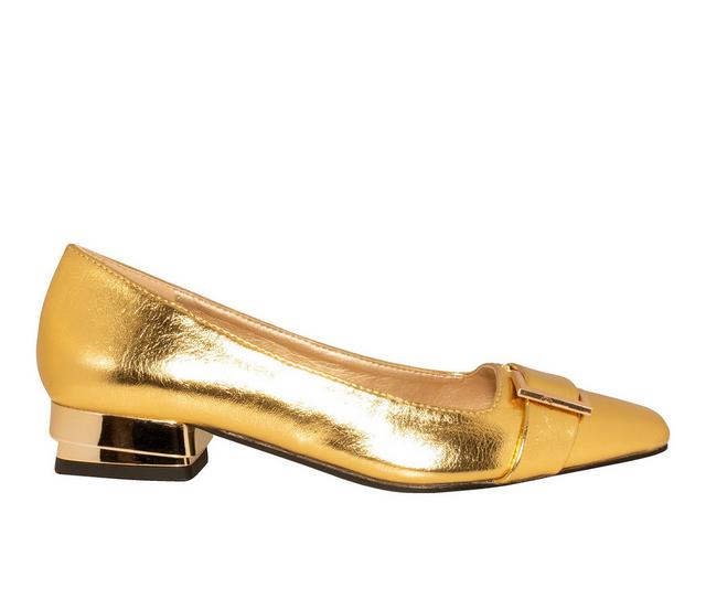 Women's Ninety Union Dove Flats in Gold color