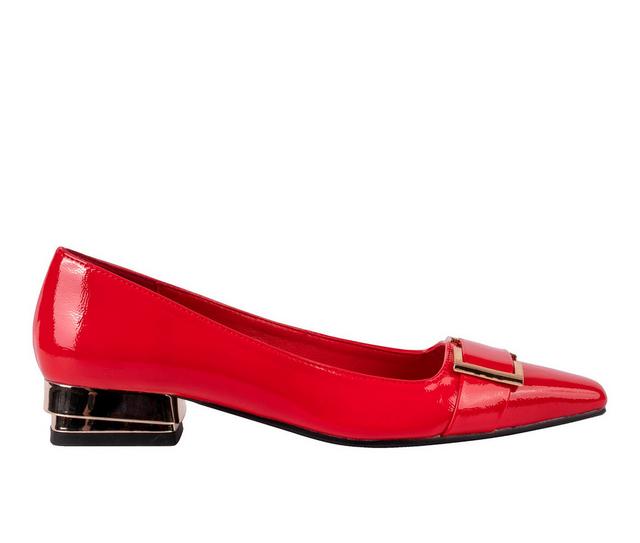 Women's Ninety Union Dove Flats in Red color