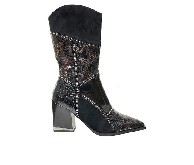 Women's Ninety Union Art Western Inspired Boots in Black color