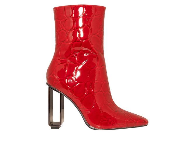Women's Ninety Union Palladium Heeled Booties in Red color