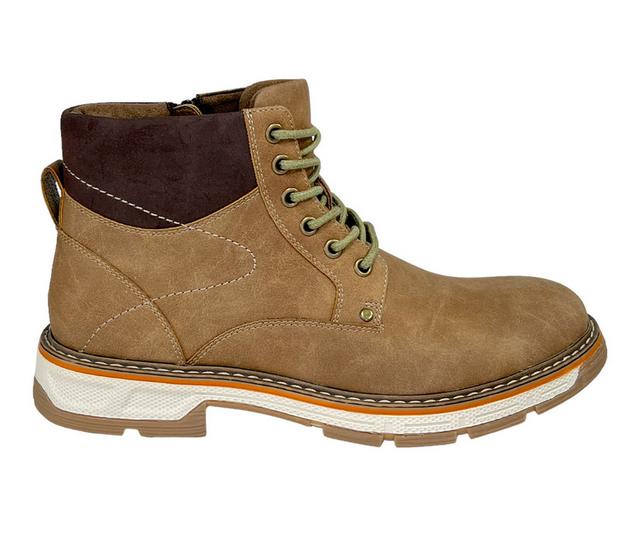 Men's Freeman Dillon Lace Up Boots in Taupe color