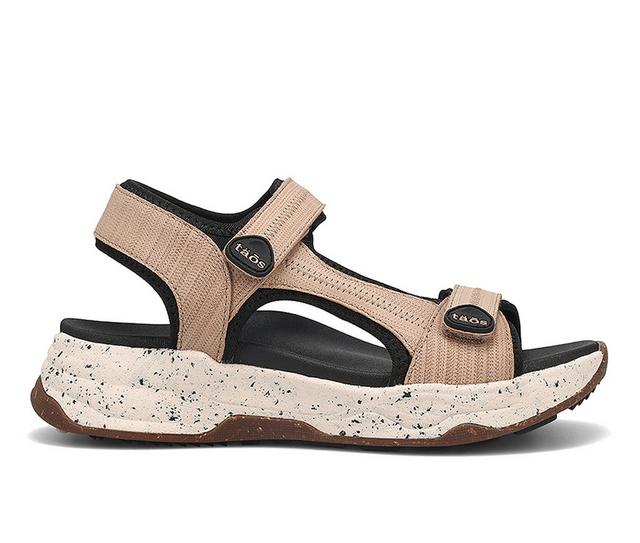 Women's TAOS Super Side Sandals in Natural Emboss color