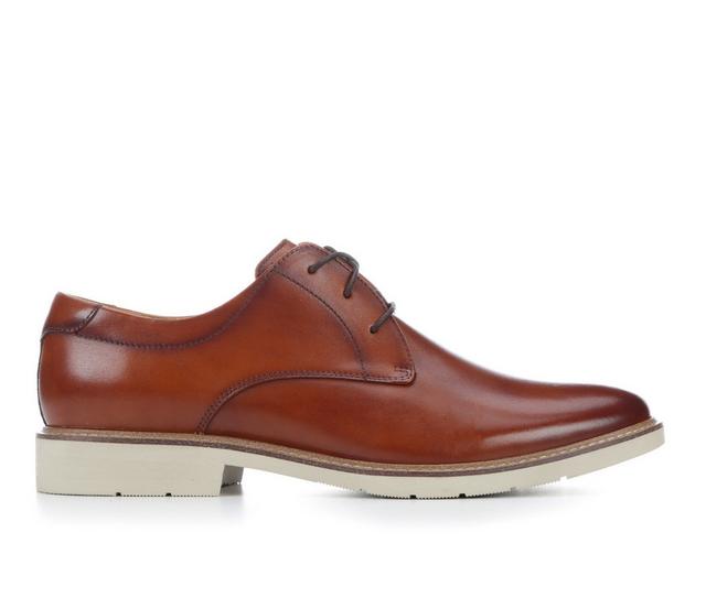 Men's Florsheim Hightpoint Plain Toe Oxford Dress Shoes in Cognac color