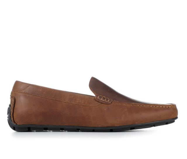 Men's Florsheim Motor Moc Toe Venetian Driver Loafers in Brn Crazy Horse color