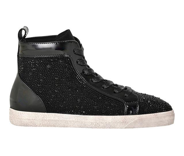 Women's Ninety Union Foxy High Top Fashion Sneakers in Black color