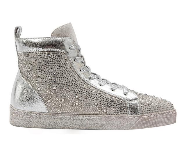 Women's Ninety Union Foxy High Top Fashion Sneakers in Silver color